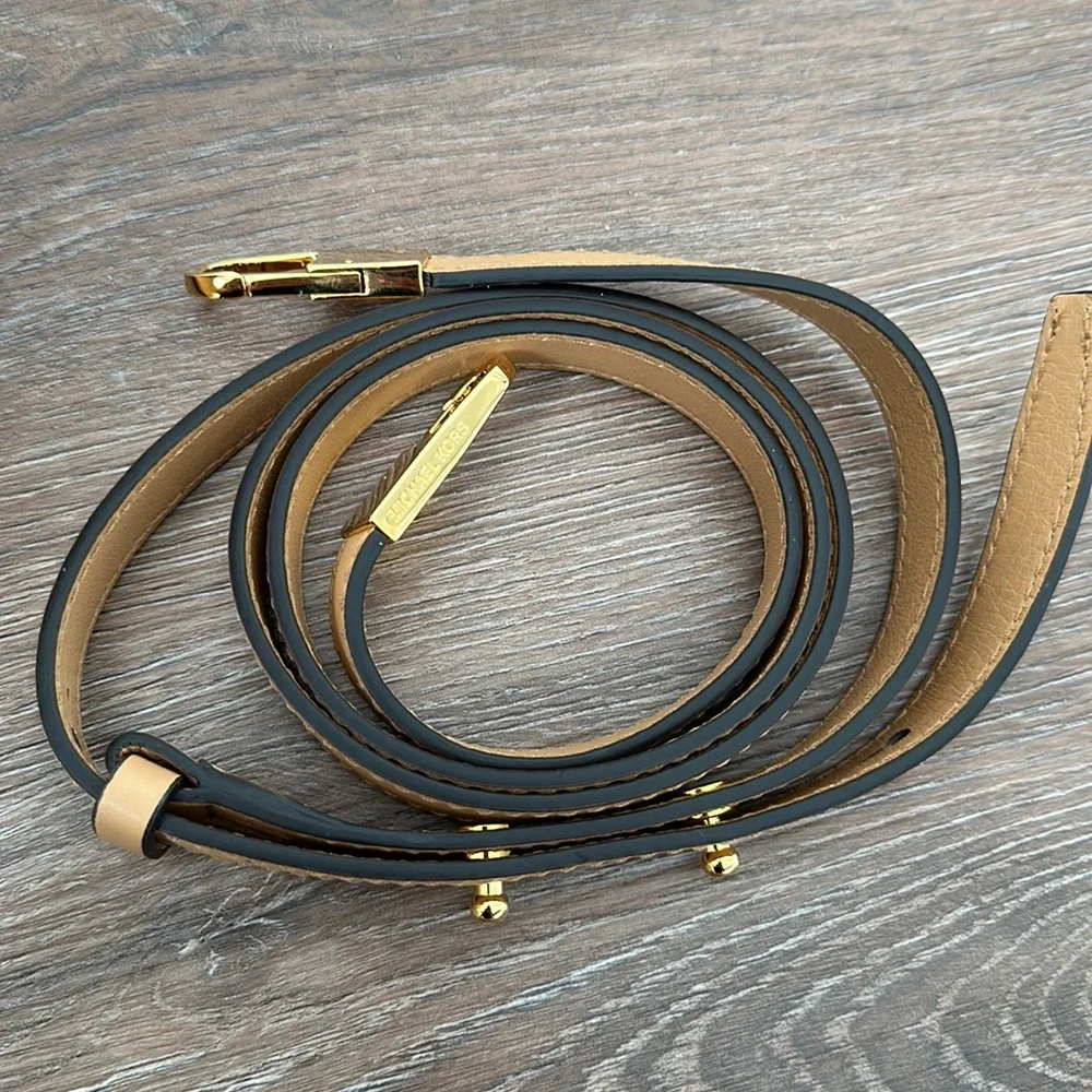 NWT Michael Kors Collection Bancroft Md Satchel, Denim/Genuine Leather - Picture 7 of 16